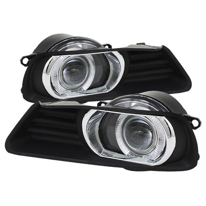 Spyder - Toyota Camry Spyder Halo Projector Fog Lights - Clear - FL-P-TCAM07-HL