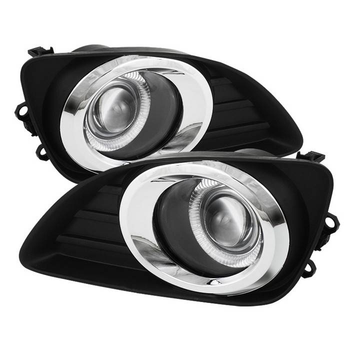 Spyder - Toyota Camry Spyder Halo Projector Fog Lights - Clear - FL-P-TCAM2010-HL
