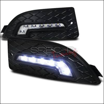 Spec-D - Acura RSX Spec-D LED Daytime Running Light Fog Light Cover - LDR-RSX06-RS