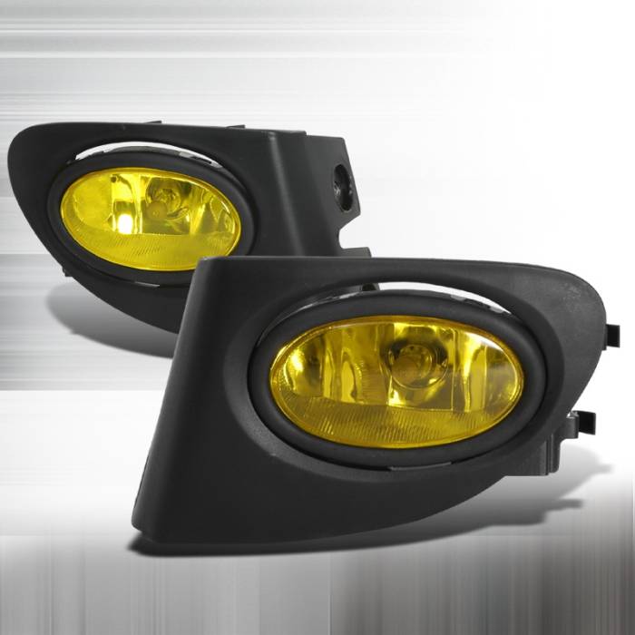 Spec-D - Honda Civic HB Spec-D OEM Fog Lights - Yellow - LF-CV023AMOEM