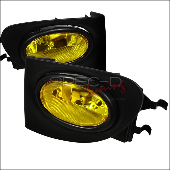 Spec-D - Honda Civic HB Spec-D Fog Lights - Yellow Lens - LF-CV023AMOEM-HZ