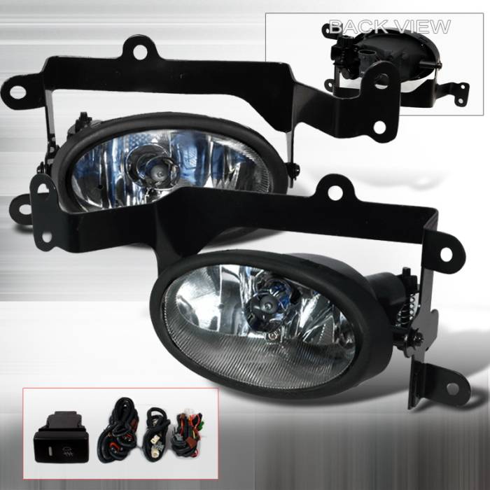 Spec-D - Honda Civic 2DR Spec-D OEM Fog Lights - Clear - LF-CV062OEM