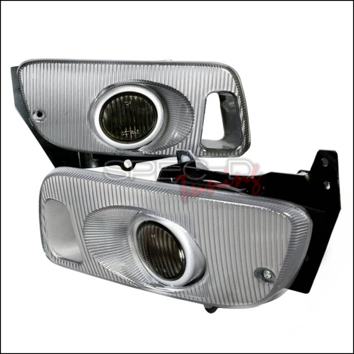 Spec-D - Honda Civic 2DR & 3DR Spec-D OEM Style Fog Lights with Carbon Cover Smoke - LF-CV923GOEM