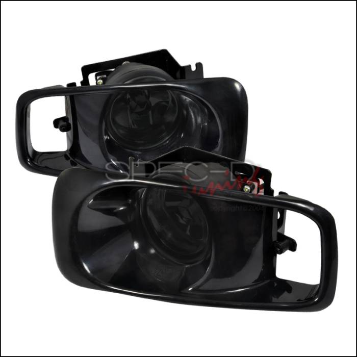 Spec-D - Honda Civic Spec-D OEM Style Fog Lights with Carbon Fiber Fog Cover - Smoke - LF-CV99GOEM