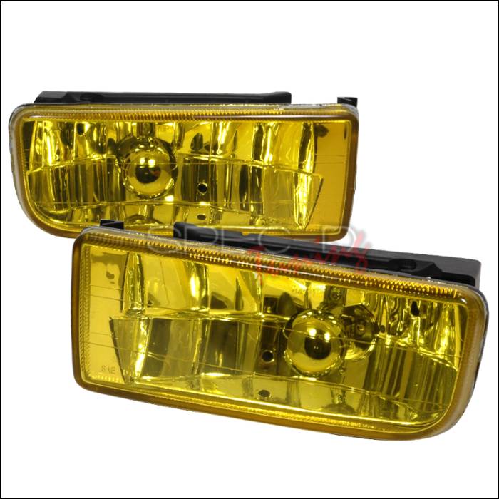 Spec-D - BMW 3 Series Spec-D Crystal Fog Lights - Yellow - LF-E3692AM