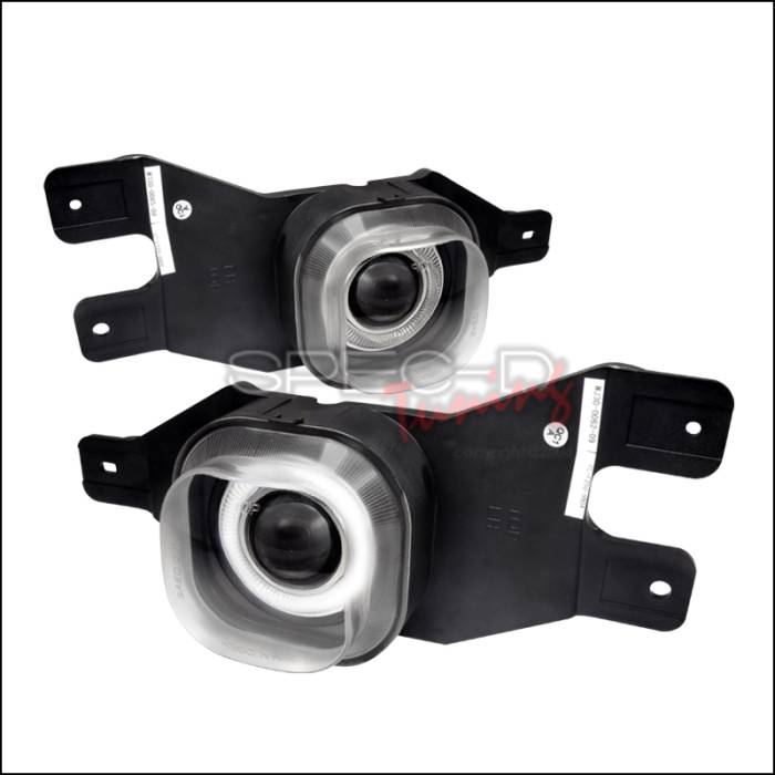 Spec-D - Ford F250 Spec-D Halo Projector Fog Lights - Clear - LFP-F25099H-WJ
