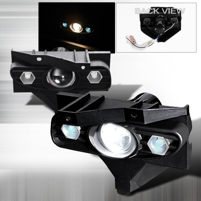 Spec-D - Ford Mustang Spec-D Projector Fog Lights - Clear - LFP-MST99-YL