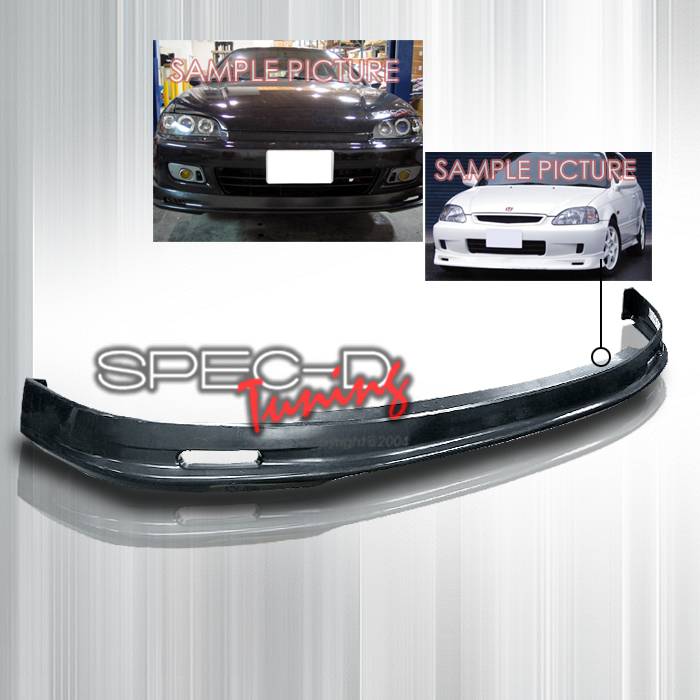 Spec-D - Honda Civic 2DR & 3DR Spec-D Mugen Style ABS Plastic Front Lip - LPF-CV923M-ABS