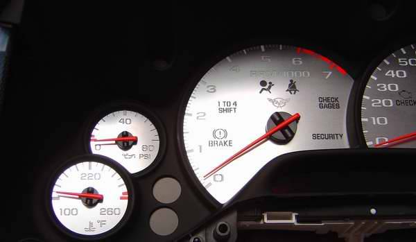 US Speedo - US Speedo Stainless Steel Gauge Face - 6PC - C50401