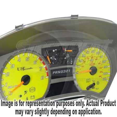 US Speedo - US Speedo Yellow Exotic Color Gauge Face - Displays 200KPH - Gas - No Transmission Temperature - CK2000433