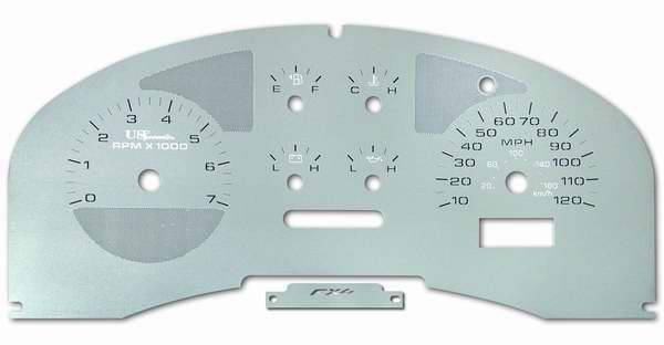 US Speedo - US Speedo Stainless Steel Gauge Face - Displays MPH - Tachometer - F1500401