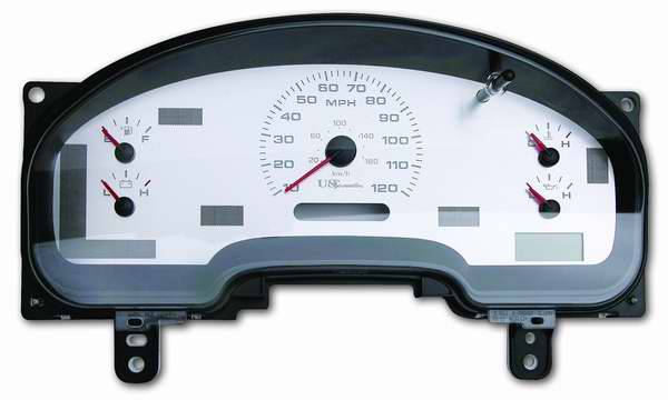 US Speedo - US Speedo Stainless Steel Gauge Face - Displays MPH - No Tachometer - F1500402