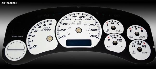 US Speedo - Chevrolet Silverado US Speedo Dayton Edition Gauge Face