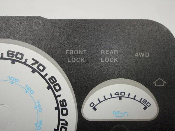 US Speedo - Jeep Wrangler US Speedo Daytona Edition Gauge Face
