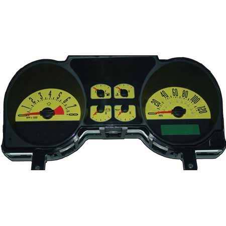 US Speedo - US Speedo Stainless Steel Gauge Face - Displays 120 MPH - 4 Gauge - MUS050601