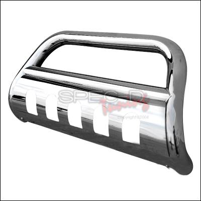 Spec-D - Mercedes-Benz ML Spec-D Stainless Steel Bull Bar with Skid Plate - BB3-BW16406SS-WB