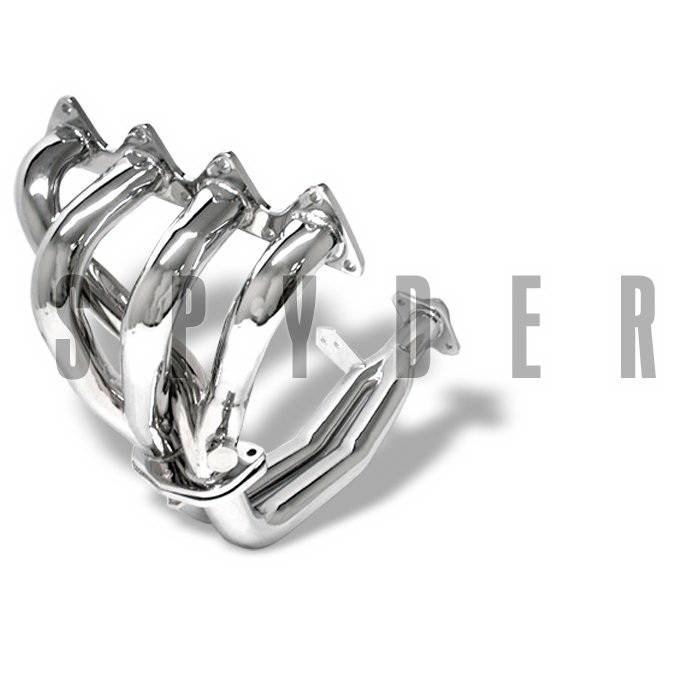 Spyder Auto - Honda Civic Spyder 4-2-1 Exhaust Header - Chrome - TS-HE-HC92EX-C
