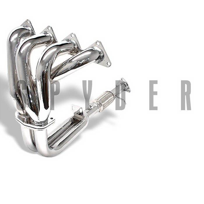 Spyder Auto - Honda Prelude Spyder 4-2-1 Exhaust Header - Chrome - TS-HE-HP92SI-C