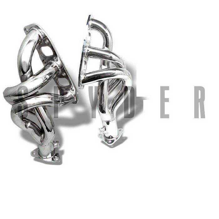 Spyder Auto - Nissan 350Z Spyder Exhaust Header - Chrome - TS-HE-N350Z-C