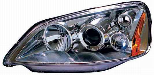 TYC - TYC Headlight Projectors with Chrome Housing - 80592100