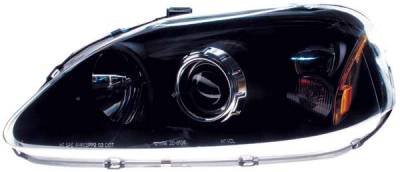 TYC - TYC Projector Headlights with with Black Housing - 80610540