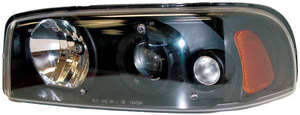 TYC - TYC Projector Headlights with Black Housing - 80621540