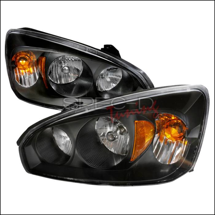 Spec-D - Chevrolet Malibu Spec-D Crystal Housing Headlights - Black - 2LH-MBU04JM-KS