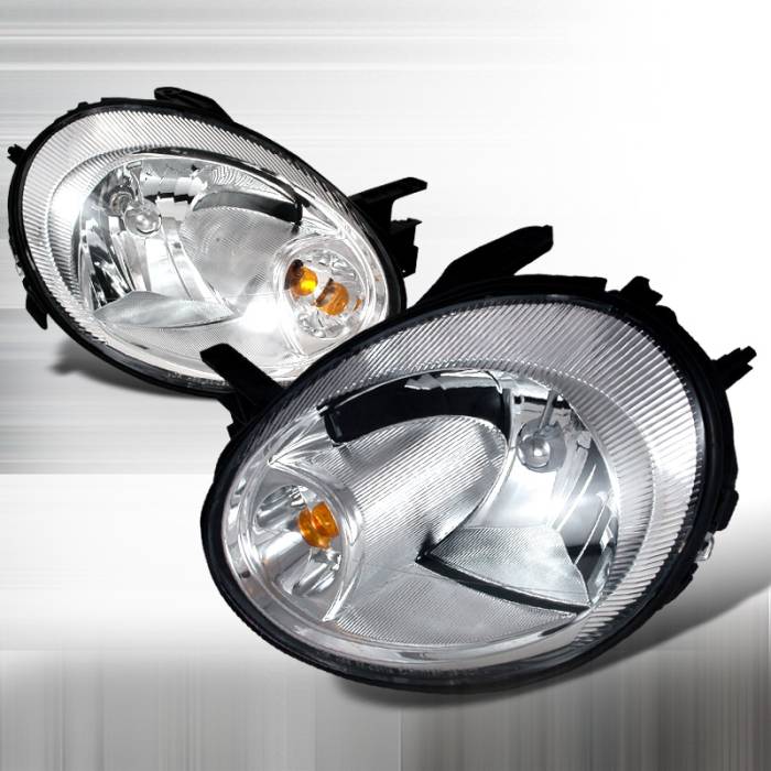 Spec-D - Dodge Neon Spec-D Crystal Housing Headlights - Chrome - 2LH-NEO03-KS