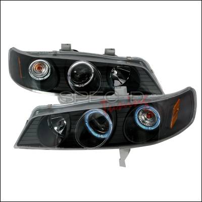 Spec-D - Honda Accord Spec-D Halo Projector Headlights - Black - 2LHP-ACD94JM-KS