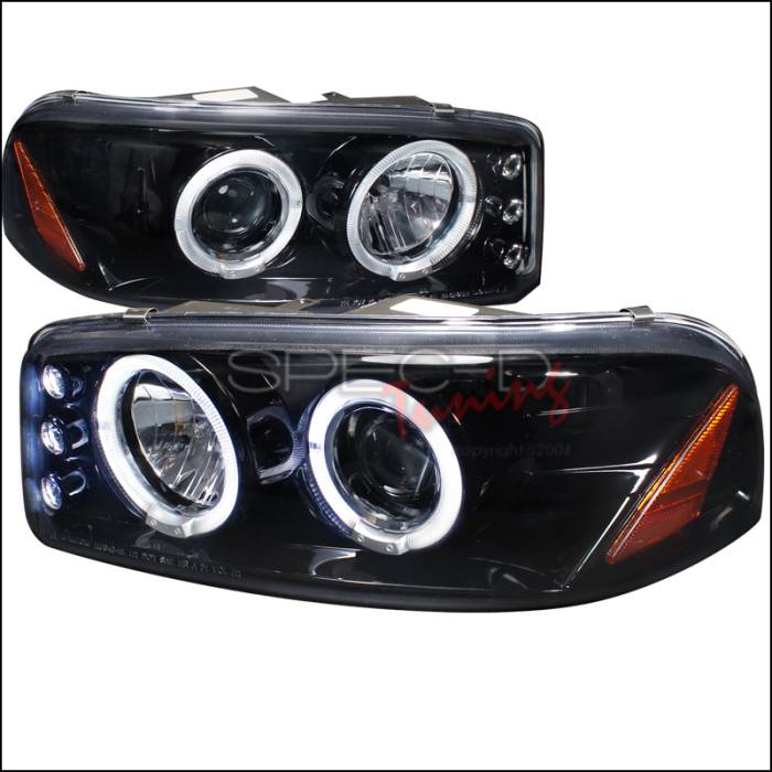 Spec-D - GMC Denali Spec-D Halo Projector Headlight Gloss - Black Housing - Smoke Lens - 2LHP-DEN00G-TM