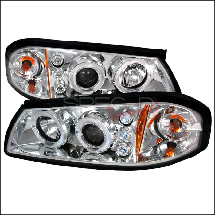 Spec-D - Chevrolet Impala Spec-D Halo LED Projector Headlights - Chrome - 2LHP-IPA00-TM