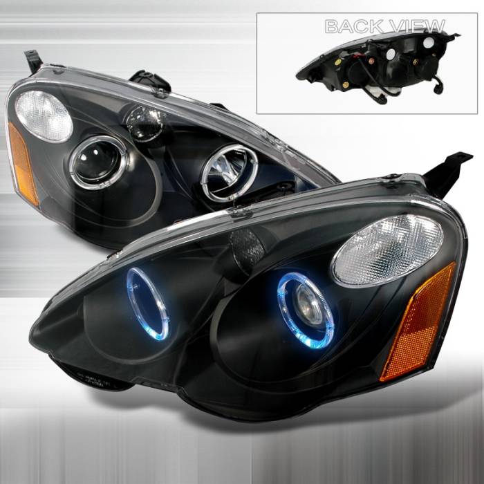 Spec-D - Acura RSX Spec-D Halo Projector Headlights - Black - 2LHP-RSX02JM-KS