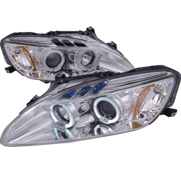Spec-D - Honda S2000 Spec-D Chrome Housing Projector Headlights - 2LHP-S2K00-TM