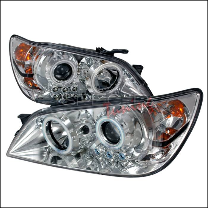 Spec-D - Lexus IS Spec-D CCFL Halo Projector Headlights - Chrome - 3LHP-IS30001-KS