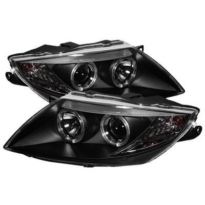 Spyder - BMW Z4 Spyder Projector Headlights LED Halo - Black - 444-BMWZ403-HL-BK