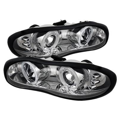 Spyder - Chevrolet Camaro Spyder Projector Headlights - CCFL Halo - LED - Chrome - 444-CCAM98-CCFL-C