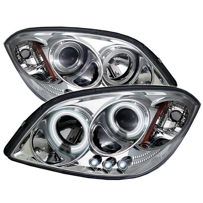 Spyder - Pontiac Pursuit Spyder Projector Headlights - CCFL Halo - LED - Chrome - 444-CCOB05-CCFL-C