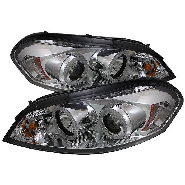 Spyder - Chevrolet Impala Spyder Projector Headlights - LED Halo - LED - Chrome - 444-CHIP06-HL-C
