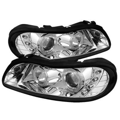 Spyder - Chevrolet Malibu Spyder Projector Headlights - LED Halo - LED - Chrome - 444-CM97-HL-C