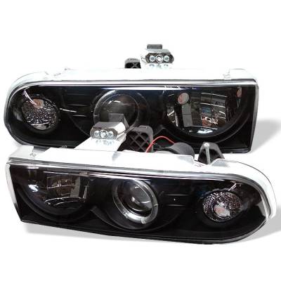 Spyder - Chevrolet Blazer Spyder Projector Headlights - LED Halo - Black - 444-CS1098-BK
