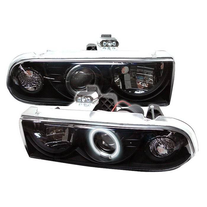Spyder - Chevrolet Blazer Spyder Projector Headlights - CCFL Halo - Black - 444-CS1098-CCFL-BK