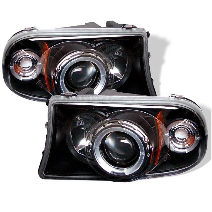 Spyder - Dodge Durango Spyder Projector Headlights - LED Halo - LED - Black - 1PC - 444-DDAK97-BK