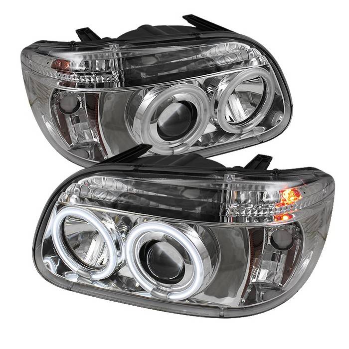 Spyder - Ford Explorer Spyder Projector Headlights - CCFL Halo - Chrome - 1PC - 444-FEXP95-CCFL-1PC-C