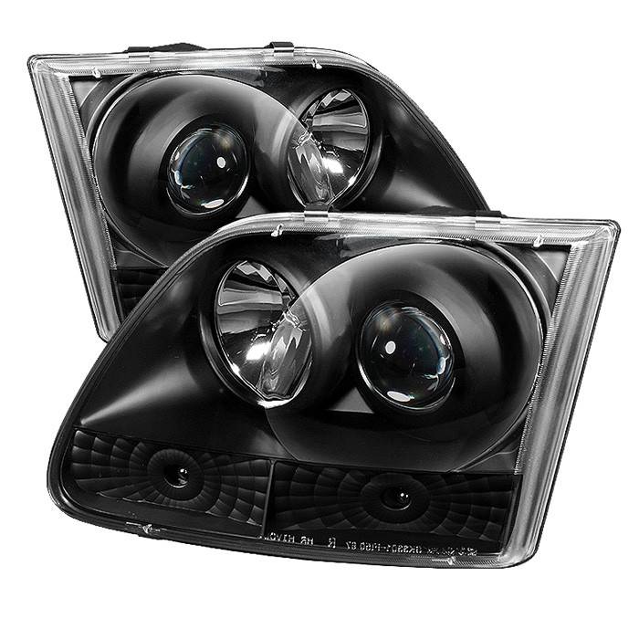 Spyder - Ford Expedition Spyder Projector Headlights - Black - 444-FF15097-BK