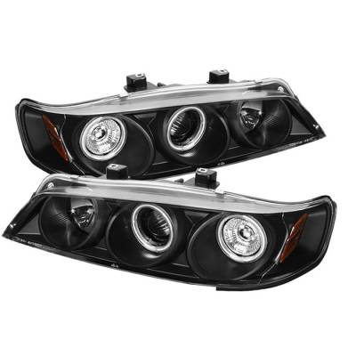 Spyder - Honda Accord Spyder Projector Headlights - CCFL Halo - Black - 1PC - 444-HA94-CCFL-BK