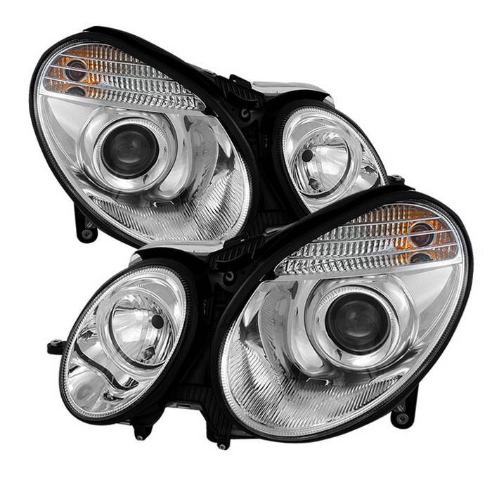 Spyder - Mercedes-Benz E Class Spyder Projector Headlights Chrome - 444-MBW21103-C