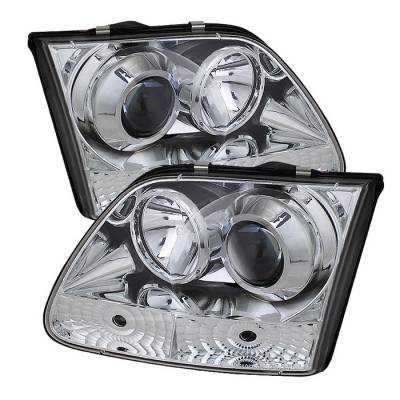 Spyder - Nissan Frontier Spyder Projector Headlights - LED Halo - LED - Black - 444-NF05-HL-BK