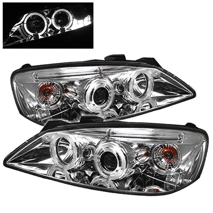 Spyder - Pontiac G6 Spyder Projector Headlights - LED Halo - LED - Chrome - 444-PG605-HL-C