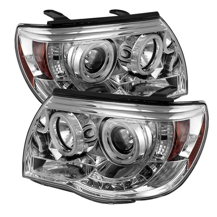 Spyder - Toyota Tacoma Spyder Projector Headlights - CCFL Halo - LED - Chrome - 444-TT05-CCFL-C