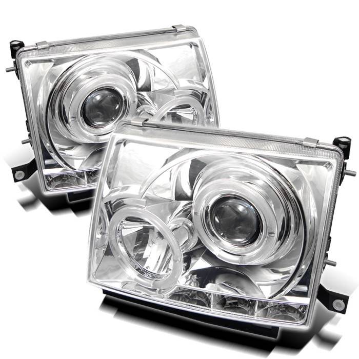 Spyder - Toyota Tacoma Spyder Projector Headlights - LED Halo - LED - Chrome - 444-TT97-HL-C